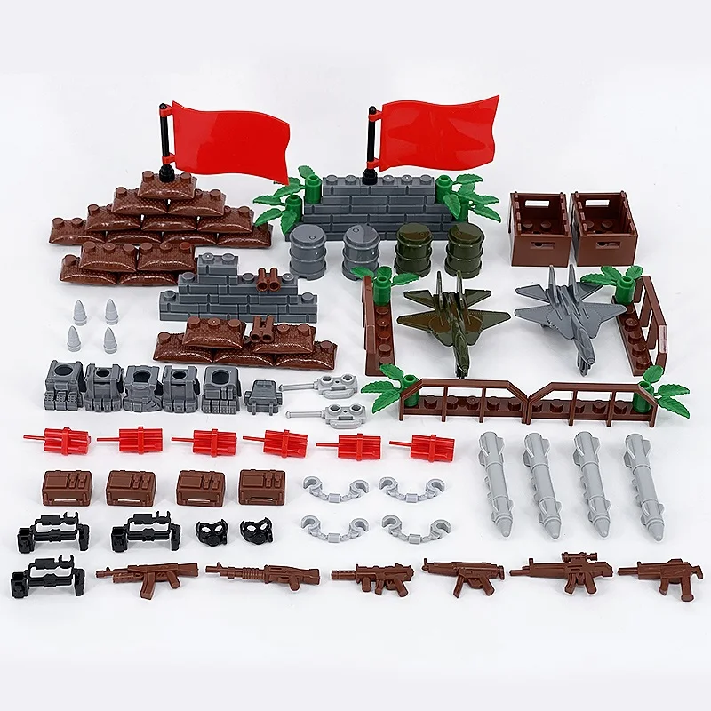 Equipment Weapon Suit Pack MOC WW2 City SWAT Army Model Building Blocks Figures Mini Toys for Children Weapon Kids Toys Locking
Equipment Weapon Suit Pack MOC WW2 City SWAT Army Model Building Blocks Figures Mini Toys for Children Weapon Kids Toys Locking