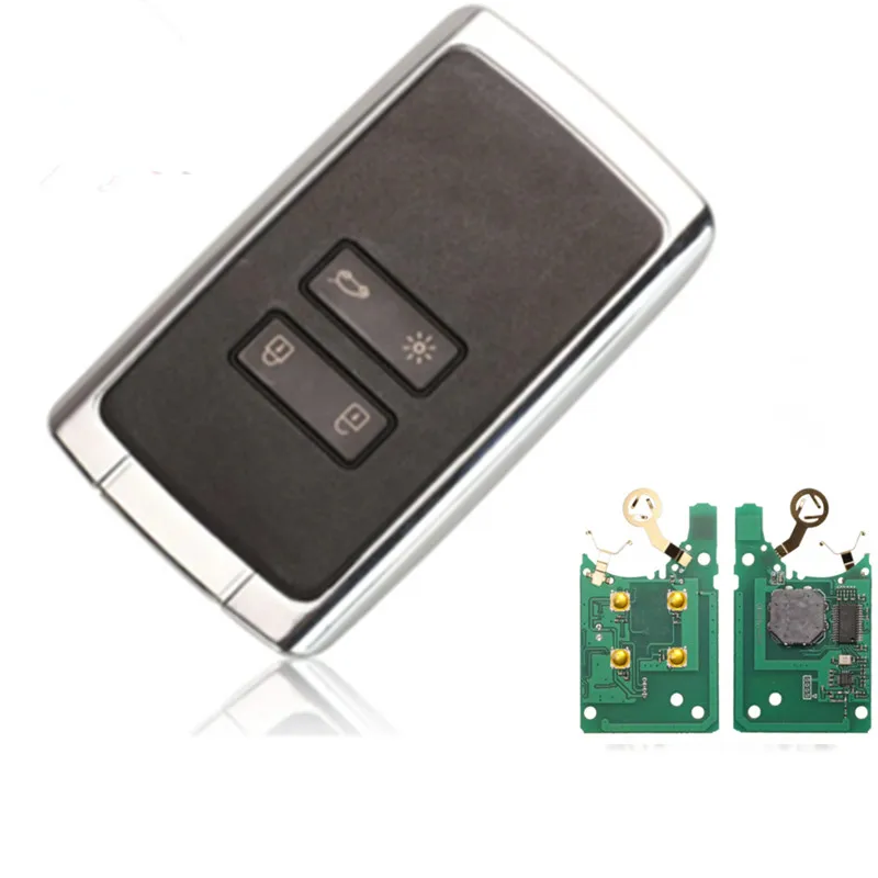Car Alarm 4 Button Smart Remote Key 434mhz Hitag AES 4A Chip For Renault Megane 4 Keyless Go / Entry Car Key
Car Alarm 4 Button Smart Remote Key 434mhz Hitag AES 4A Chip For Renault Megane 4 Keyless Go / Entry Car Key