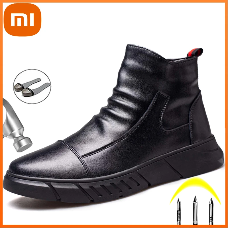 Xiaomi Men Boots Winter Safety Shoes Puncture-Proof Work Shoes Genuine Leather Chelsea Boots Men Indestructible Sneakers
Xiaomi Men Boots Winter Safety Shoes Puncture-Proof Work Shoes Genuine Leather Chelsea Boots Men Indestructible Sneakers