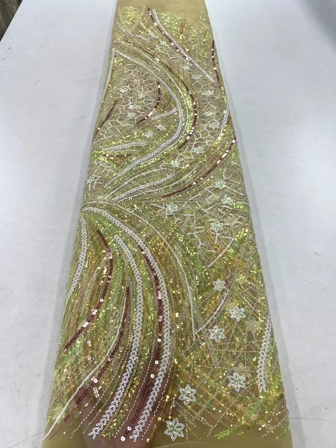 Элегантная французская кружевная ткань ручной работы с бисером 2023 нигерийское роскошное женское вечернее свадебное платье Sew