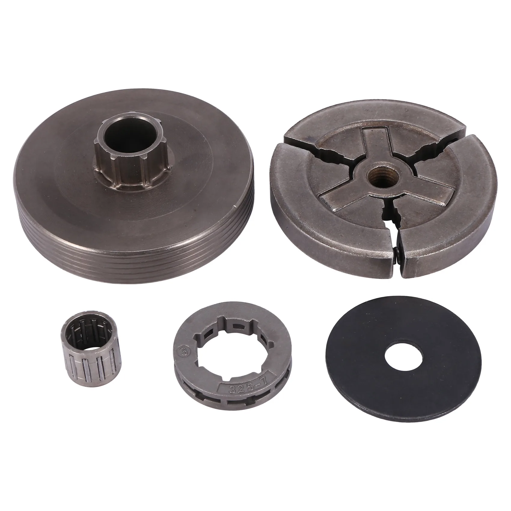 Clutch Drum & Clutch & Sprocket Rim & Needle Bearing Fit for Chinese Chainsaw 4500 5200 5800
Clutch Drum & Clutch & Sprocket Rim & Needle Bearing Fit for Chinese Chainsaw 4500 5200 5800