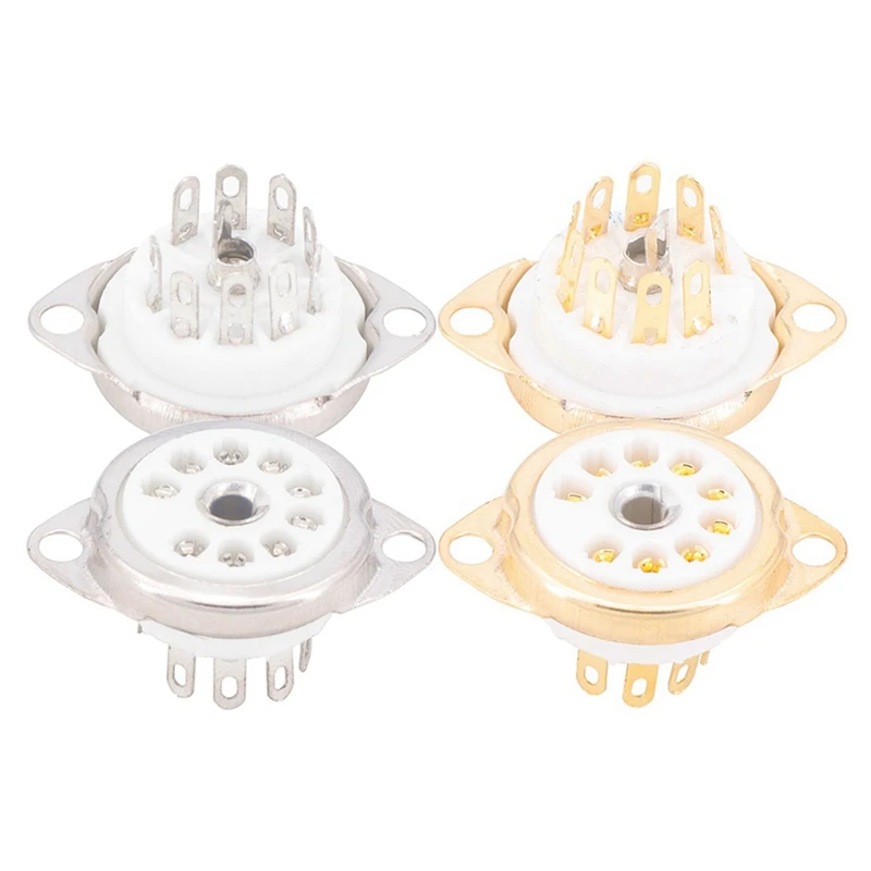 20PCS Ceramic B9A Silver-Plated 9Pin Vacuum Tube Socket Panel Chassis Mount For ECC81 ECC82 ECC83 EL84 6922 Vacuum Tube
20PCS Ceramic B9A Silver-Plated 9Pin Vacuum Tube Socket Panel Chassis Mount For ECC81 ECC82 ECC83 EL84 6922 Vacuum Tube
