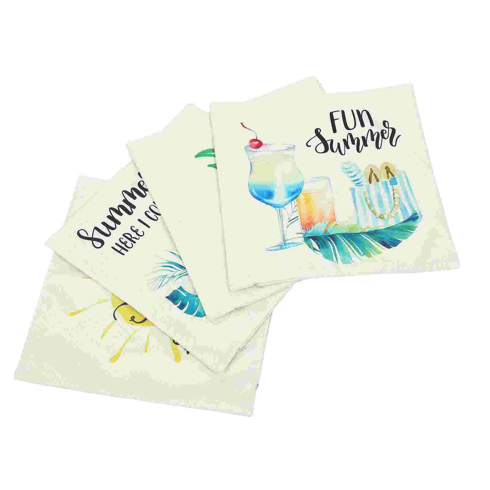 4 Pcs Floral Pillow Coverss Summer Throw Pillowcase Decorative Covers Household Linen Pillowcases Supple Themed
4 Pcs Floral Pillow Coverss Summer Throw Pillowcase Decorative Covers Household Linen Pillowcases Supple Themed