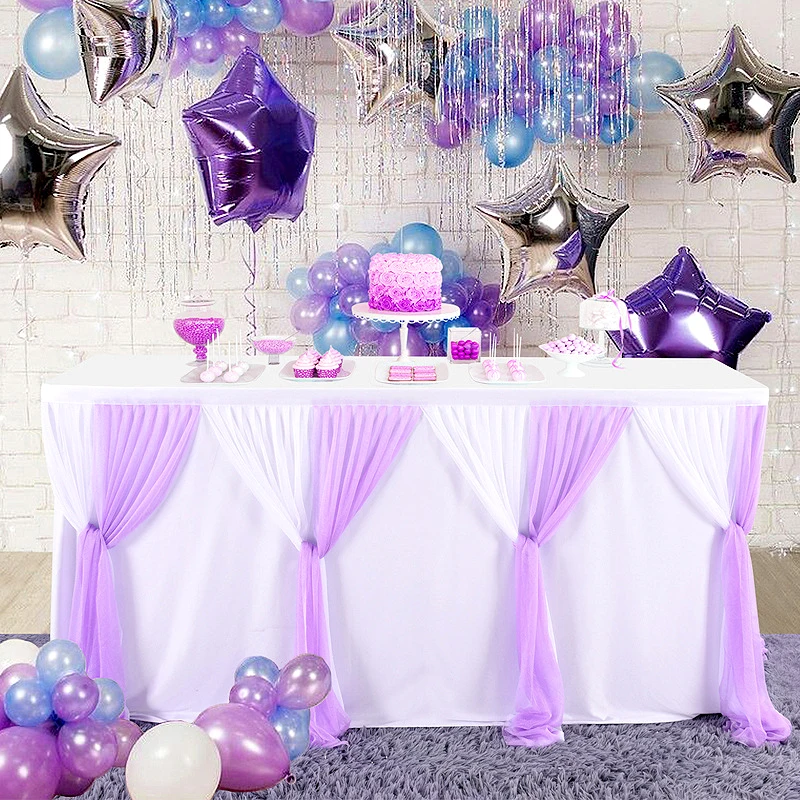 6ft 9ft 14ft Table Skirting Tutu Tulle Table Skirt Birthday Shower Party Wedding Banquet Christmas Table Decor Soft Home Textile
6ft 9ft 14ft Table Skirting Tutu Tulle Table Skirt Birthday Shower Party Wedding Banquet Christmas Table Decor Soft Home Textile
