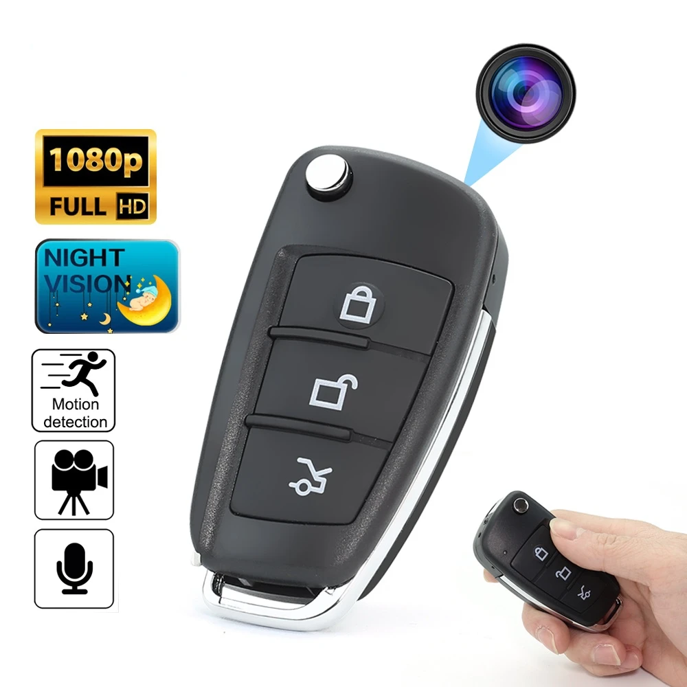 1080P Full HD Car Key Mini Camera Night Vision Sports Surveillance Ultra-small Infrared Mini Camcorder Keychain Portable Cam
1080P Full HD Car Key Mini Camera Night Vision Sports Surveillance Ultra-small Infrared Mini Camcorder Keychain Portable Cam