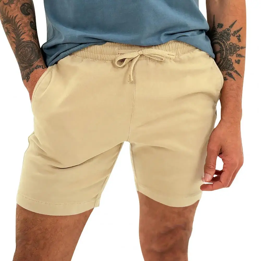 Summer Men Shorts Drawstring Straight Elastic Waist Pockets Above Knee Length Shorts Pants Clothes
Summer Men Shorts Drawstring Straight Elastic Waist Pockets Above Knee Length Shorts Pants Clothes