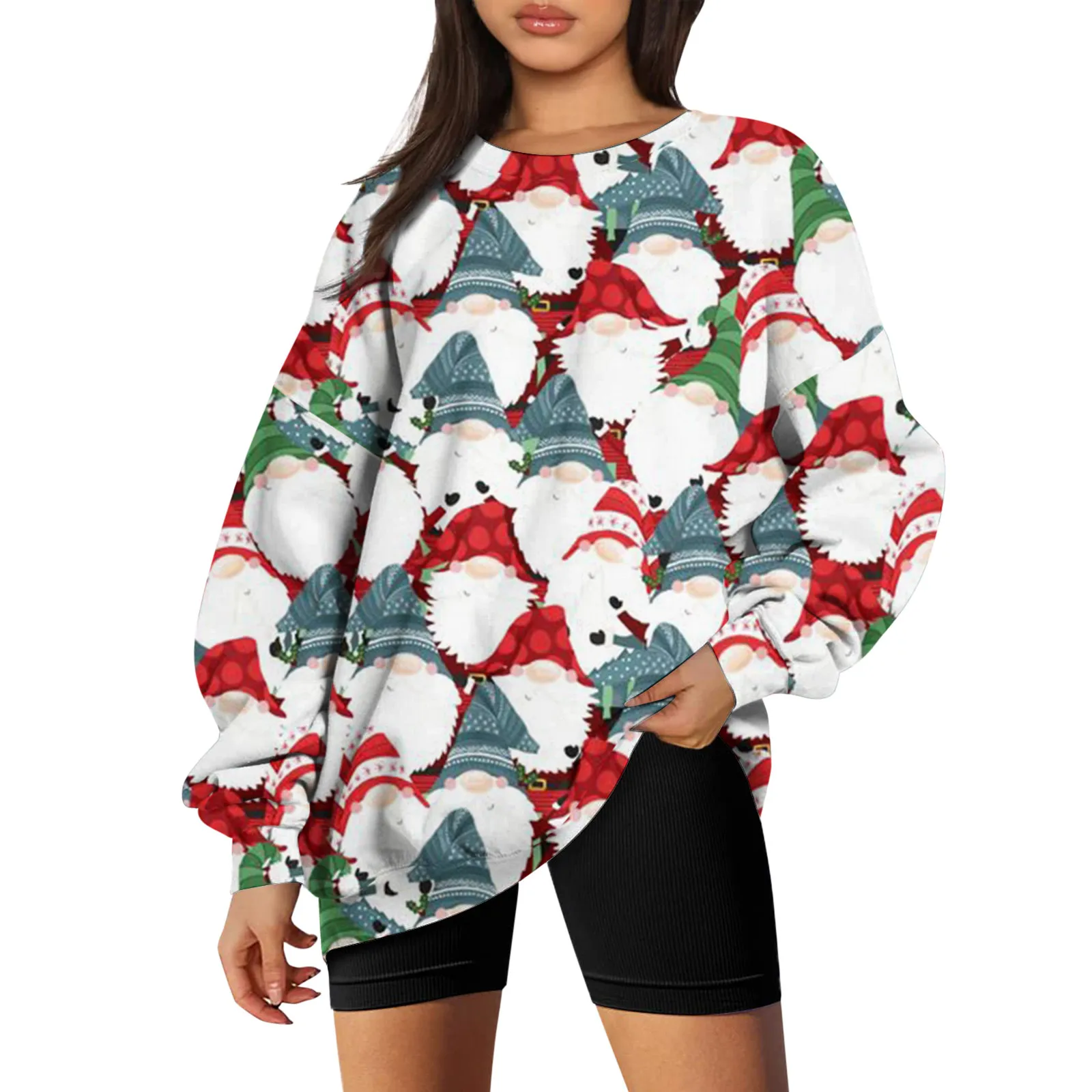Women Autumn Winter Christmas Print Loose Top Hoodless Pullover Sweatshirt Sweatshirt With Pocket Infant Sweatshirt Boy
Women Autumn Winter Christmas Print Loose Top Hoodless Pullover Sweatshirt Sweatshirt With Pocket Infant Sweatshirt Boy
