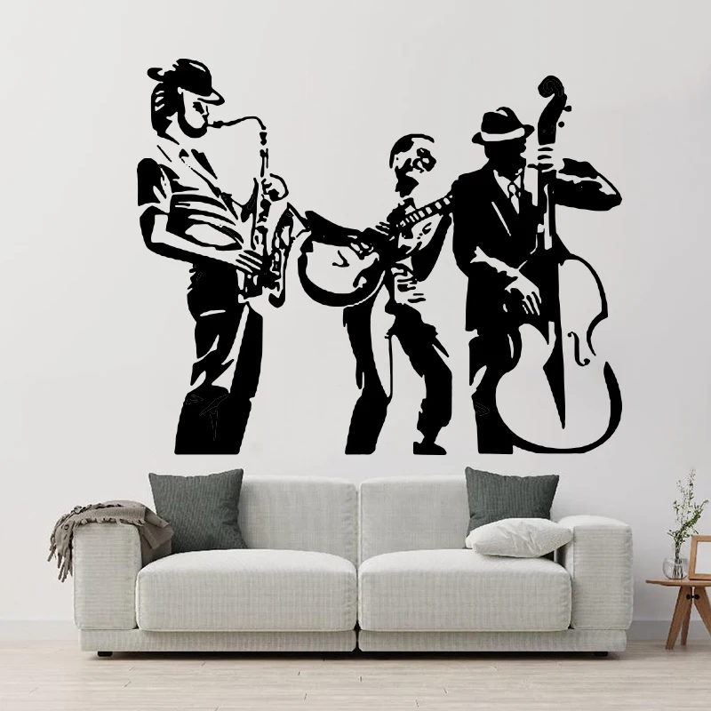 Jazz Band Musical Instruments Wall Sticker Girls Boys Bedroom Decor Music Guitar Decal Man Cave Garage Mural
Jazz Band Musical Instruments Wall Sticker Girls Boys Bedroom Decor Music Guitar Decal Man Cave Garage Mural