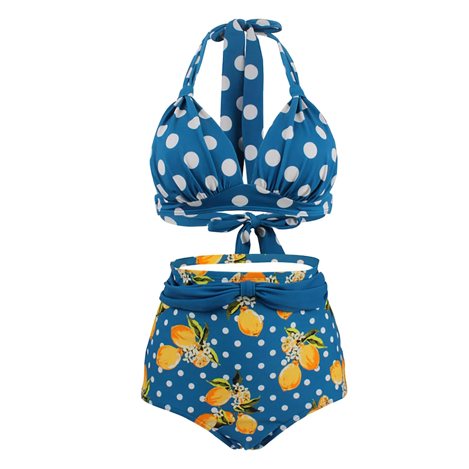 Women's Swimwear And Swim Shorts Retro Polka Dot Halter High Waist Bikini Set Two Piece Bathing Womens plus Size Board Shorts
Women's Swimwear And Swim Shorts Retro Polka Dot Halter High Waist Bikini Set Two Piece Bathing Womens plus Size Board Shorts