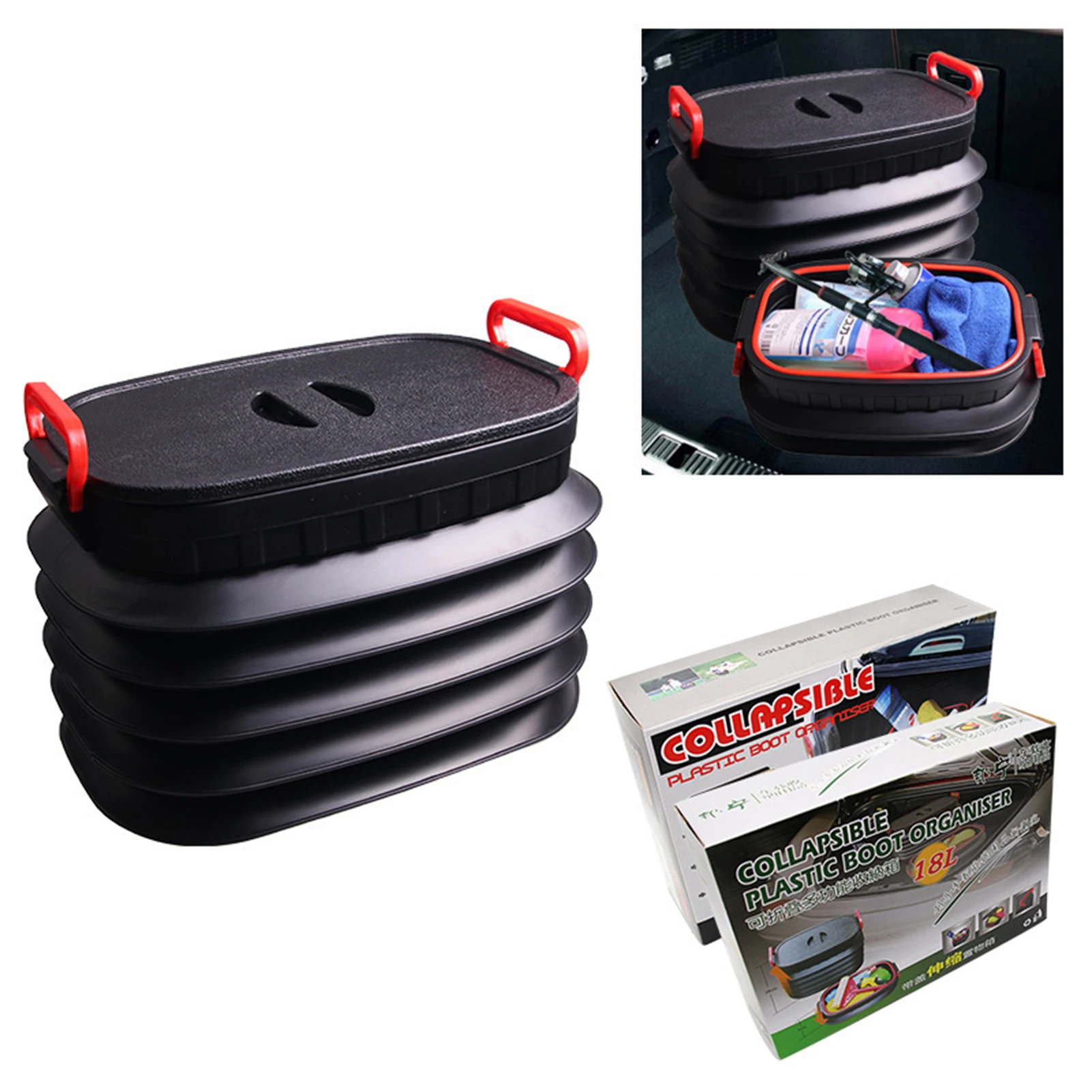18L Car Backup Trunk Folding Storage Box Retractable Storage Case Bucket For Tools Food Organizer
18L Car Backup Trunk Folding Storage Box Retractable Storage Case Bucket For Tools Food Organizer