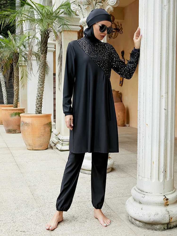 Muslim Swimwear Women Abaya Dress Burkini Hijab Women Musulman 3pcs Swimsuit Muslim Swimming Suit Modest Swimwear 3 Pieces Sets
Muslim Swimwear Women Abaya Dress Burkini Hijab Women Musulman 3pcs Swimsuit Muslim Swimming Suit Modest Swimwear 3 Pieces Sets