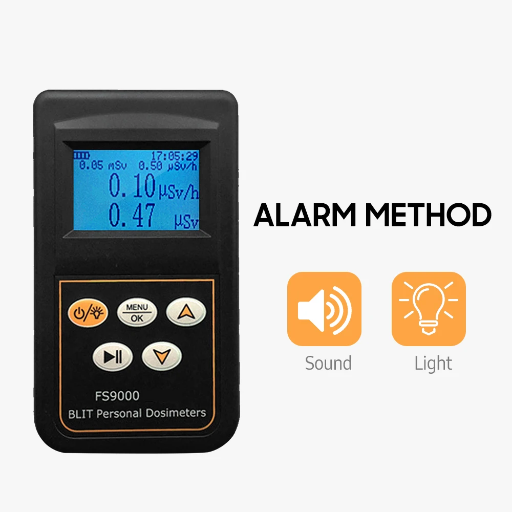 New Geiger Counter Dosimeter Monitor Portable Radiation Tester Digital Backlight Dose Alarm X/ γ/ Hard β Ray Detecting Current
New Geiger Counter Dosimeter Monitor Portable Radiation Tester Digital Backlight Dose Alarm X/ γ/ Hard β Ray Detecting Current