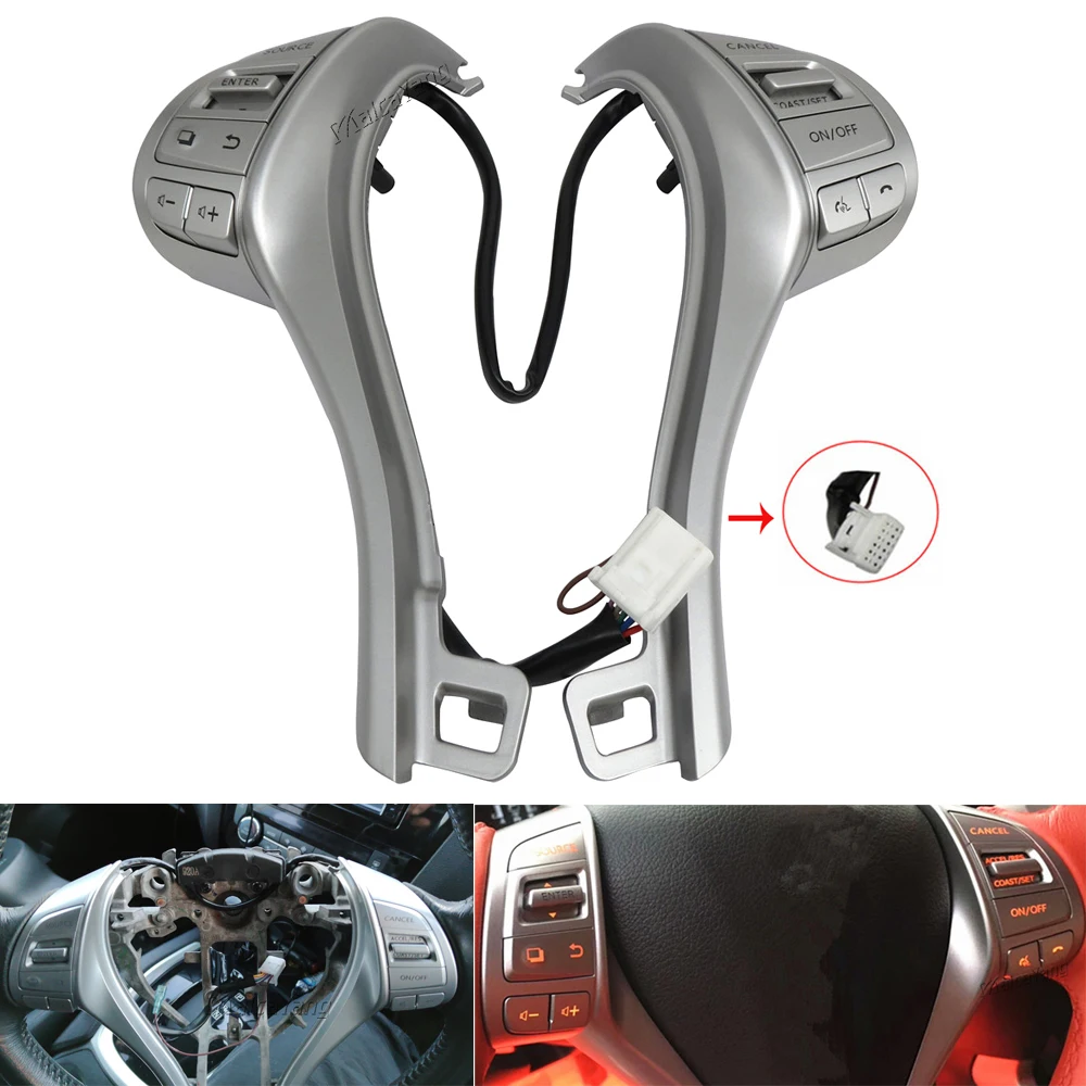 NEW Steering Wheel Switch Audio Volume Cruise Control Switch Button For Nissan X-trail 2013 2014 2015 2016 Rogue 25550-4BG3A
NEW Steering Wheel Switch Audio Volume Cruise Control Switch Button For Nissan X-trail 2013 2014 2015 2016 Rogue 25550-4BG3A
