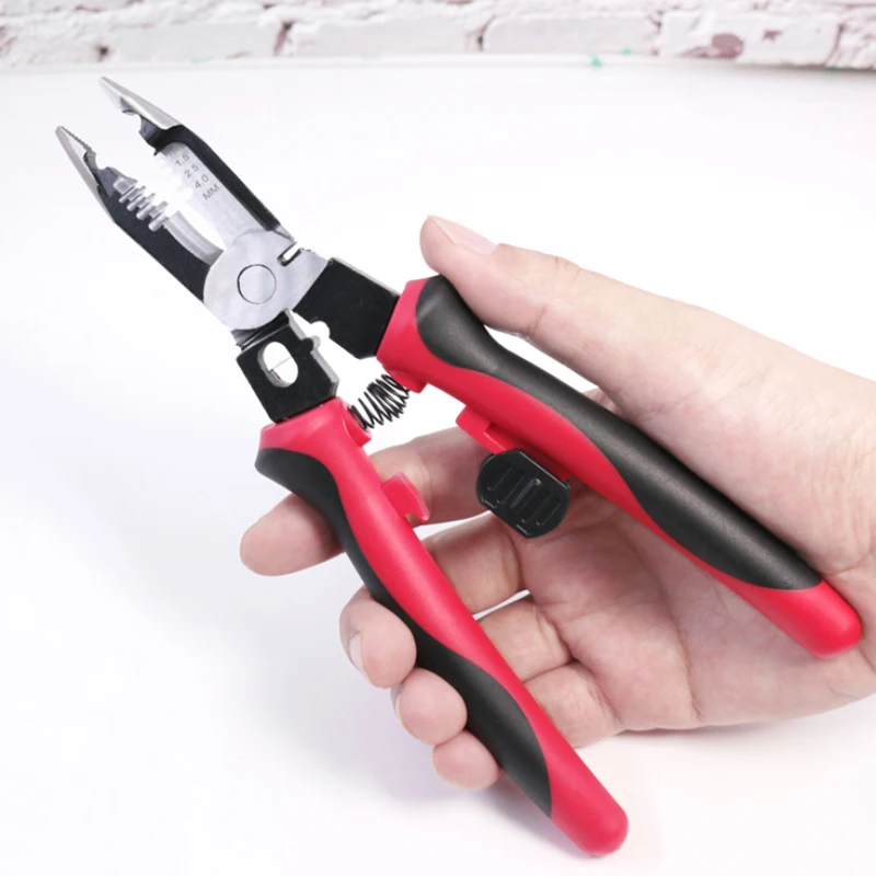 9 in 1 Electrician Pliers Multifunctional Needle Nose Pliers for Wire Stripping Cable Cutters Terminal Crimping Hand Tools new
9 in 1 Electrician Pliers Multifunctional Needle Nose Pliers for Wire Stripping Cable Cutters Terminal Crimping Hand Tools new