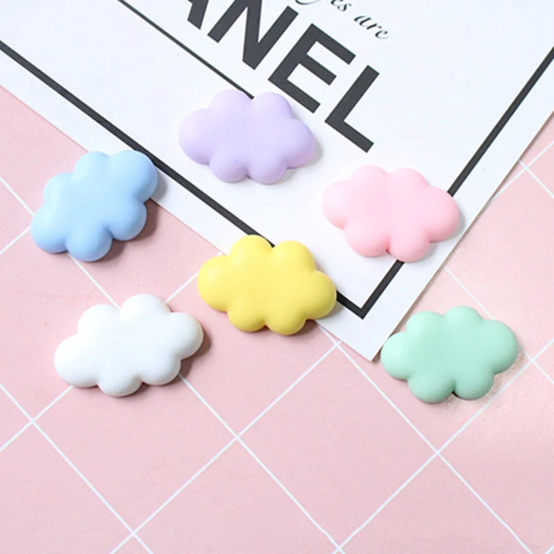 10Pcs Kawaii Flat back Resin Cabochon Miniature Cloud for Kid Hair Bows Center DIY Embellishments for Scrapbooking Craft 27*17mm 
10Pcs Kawaii Flat back Resin Cabochon Miniature Cloud for Kid Hair Bows Center DIY Embellishments for Scrapbooking Craft 27*17mm