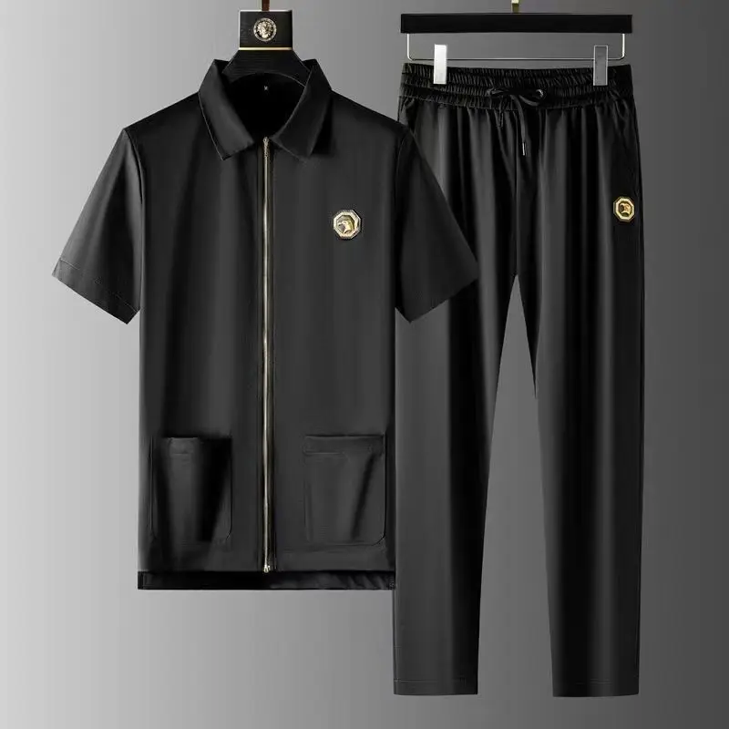 Stretch Sports Suit, Piece Fashion Short Men's Pocket Sleeve Men Casual Summer Two Mens Lapel Korean Fashion Cardigan, Zipper
Stretch Sports Suit, Piece Fashion Short Men's Pocket Sleeve Men Casual Summer Two Mens Lapel Korean Fashion Cardigan, Zipper