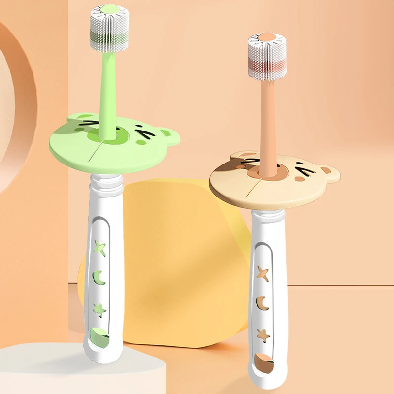 Baby 360-degree Free Rotation Toothbrush Children Safety Soft-bristled Toothbrush Kids Oral Hygiene Care Training Teeth Brushes
Baby 360-degree Free Rotation Toothbrush Children Safety Soft-bristled Toothbrush Kids Oral Hygiene Care Training Teeth Brushes