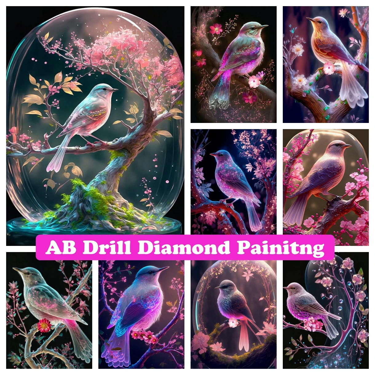 Bird Flower AB Diamond Painting Mosaic Embroidery Fantasy Dream Landscape Cross Stitch Handmade Craft Rhinestones Home Decor
Bird Flower AB Diamond Painting Mosaic Embroidery Fantasy Dream Landscape Cross Stitch Handmade Craft Rhinestones Home Decor