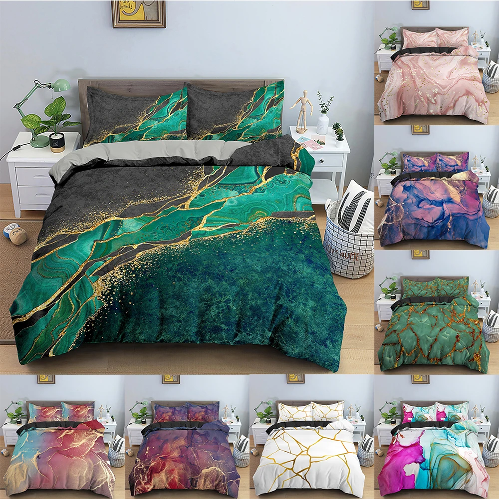 3D Print Duvet Cover Marble Texture Bedding Set Colorful Pattern Quilt Cover Twin King Comforter Covers With Pillowcase 2/3PCS
3D Print Duvet Cover Marble Texture Bedding Set Colorful Pattern Quilt Cover Twin King Comforter Covers With Pillowcase 2/3PCS