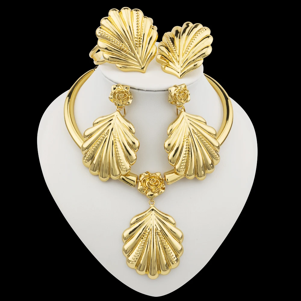 Dubai African Jewelry Set For Women Statement Pendant Necklace and Earrings Ring Bracelets for Wedding Jewellery Accessories
Dubai African Jewelry Set For Women Statement Pendant Necklace and Earrings Ring Bracelets for Wedding Jewellery Accessories