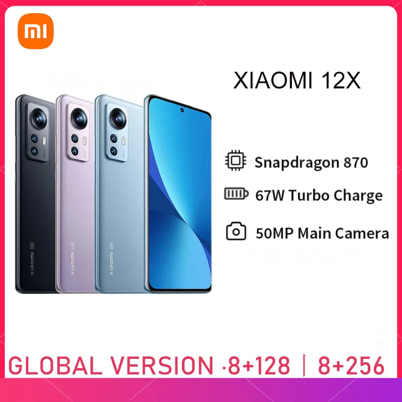 Newest Global Version Xiaomi Mi 12X 5G Smartphone 8GB RAM 128/256GB ROM Snapdragon 870 Octa Core 120Hz 6.28" FHD+DotDisplay NFC
Newest Global Version Xiaomi Mi 12X 5G Smartphone 8GB RAM 128/256GB ROM Snapdragon 870 Octa Core 120Hz 6.28" FHD+DotDisplay NFC