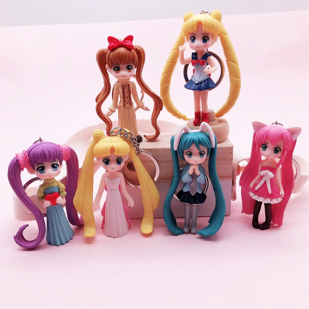 6pcs/set Sailor Moon Cartoon Anime Figure 3D Kawai Doll Keychain Bag Pendant PVC Figurine Ring Kids Birthday Gift Children's Toy
6pcs/set Sailor Moon Cartoon Anime Figure 3D Kawai Doll Keychain Bag Pendant PVC Figurine Ring Kids Birthday Gift Children's Toy
