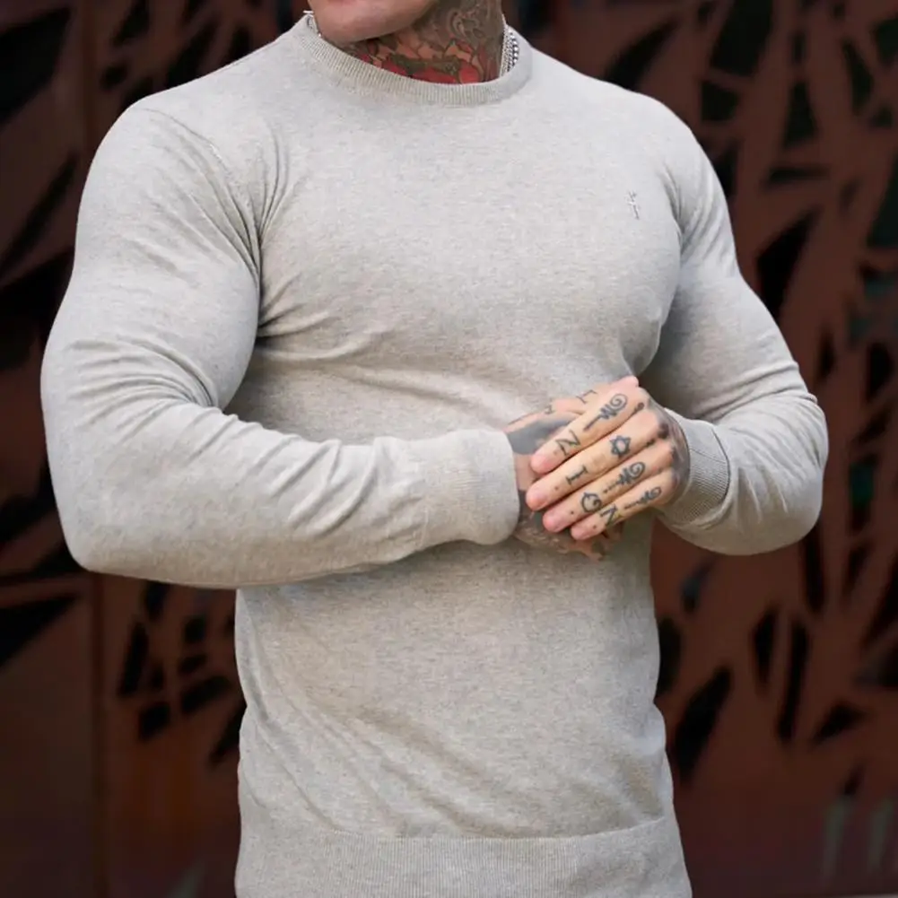 Men Autumn Bottoming Sweater Round Neck Solid Color Long Sleeves Soft Slim Fit Warm Casual Spring Sweater Pullover suéteres
Men Autumn Bottoming Sweater Round Neck Solid Color Long Sleeves Soft Slim Fit Warm Casual Spring Sweater Pullover suéteres