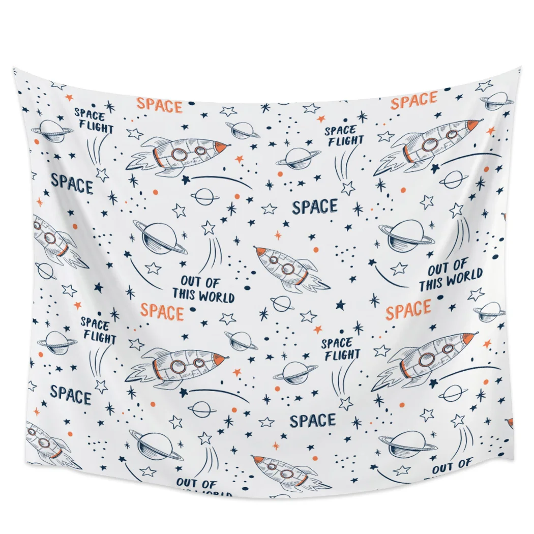 Universe Space Rocket Cartoon White Tapestry Background Wall Covering Home Decoration Blanket Bedroom Wall Hanging Tapestries
Universe Space Rocket Cartoon White Tapestry Background Wall Covering Home Decoration Blanket Bedroom Wall Hanging Tapestries