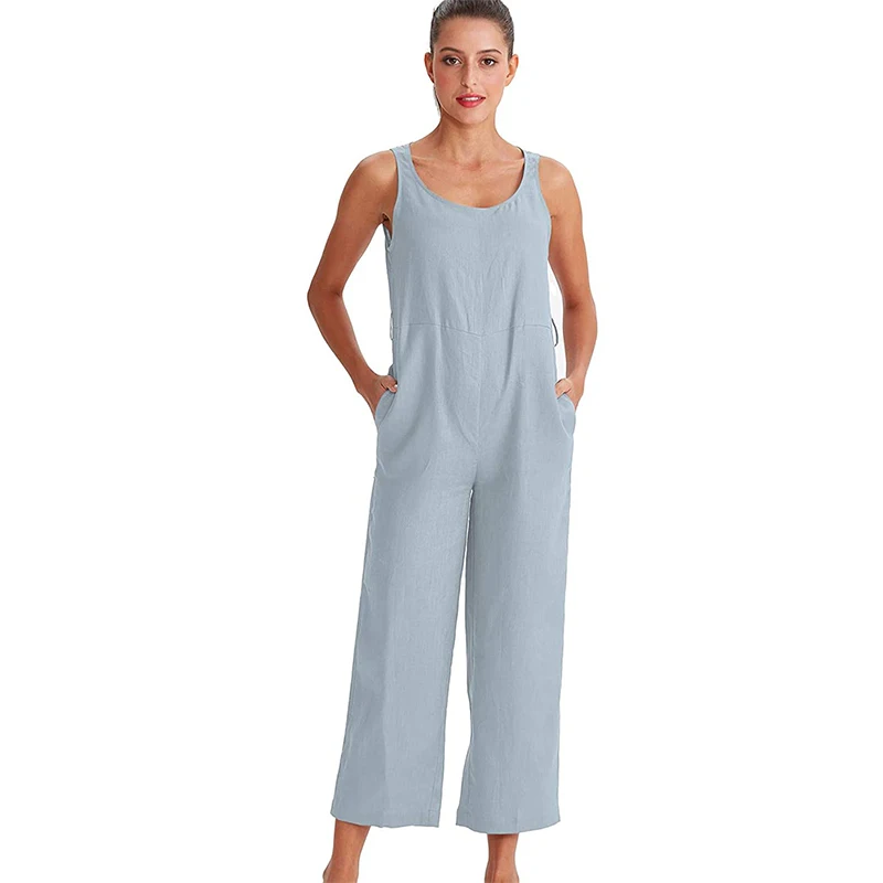 100% Linen Elegant Jumpsuit Overalls For Women 2022 Summer Vinatage Wide-Leg Long Pants Romper Holiday Beach One Piece Outfit
100% Linen Elegant Jumpsuit Overalls For Women 2022 Summer Vinatage Wide-Leg Long Pants Romper Holiday Beach One Piece Outfit