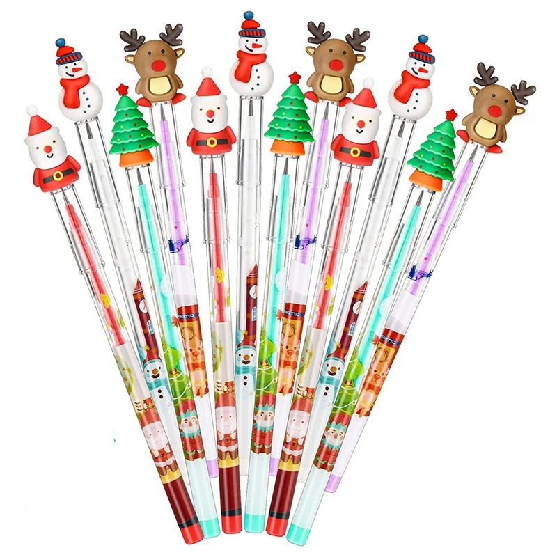 Christmas Pencils Multi Point Stackable Push Pencil with Santa Claus, Christmas Tree, Snowman, Elk for Kids (56Pcs)
Christmas Pencils Multi Point Stackable Push Pencil with Santa Claus, Christmas Tree, Snowman, Elk for Kids (56Pcs)