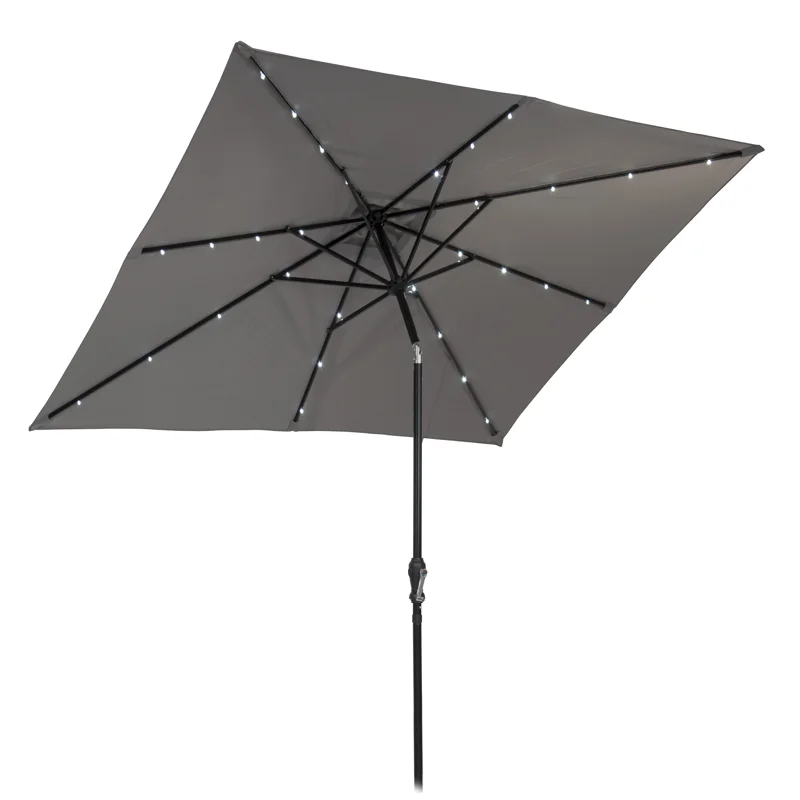 8' Gray Octagon Market, Tilting and Lighted Patio Umbrella
8' Gray Octagon Market, Tilting and Lighted Patio Umbrella