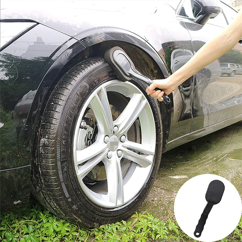 

Универсальная щетка для автомобильных шин, губка с длинной ручкой, для восковой полировки, мытья, очистки автомобиля