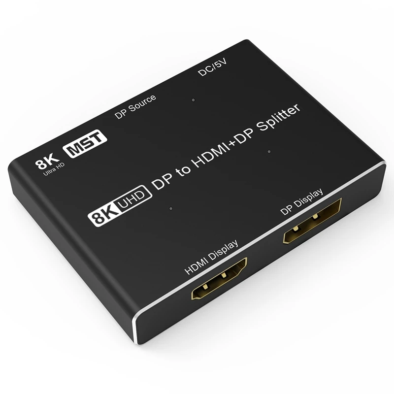 8K DP к HDMI-совместимый + DP видеосплиттер 8K @ 30Hz 4K @ 120Hz 4:4:4 Displayport HDMI-совместимый
8K DP к HDMI-совместимый + DP видеосплиттер 8K @ 30Hz 4K @ 120Hz 4:4:4 Displayport HDMI-совместимый