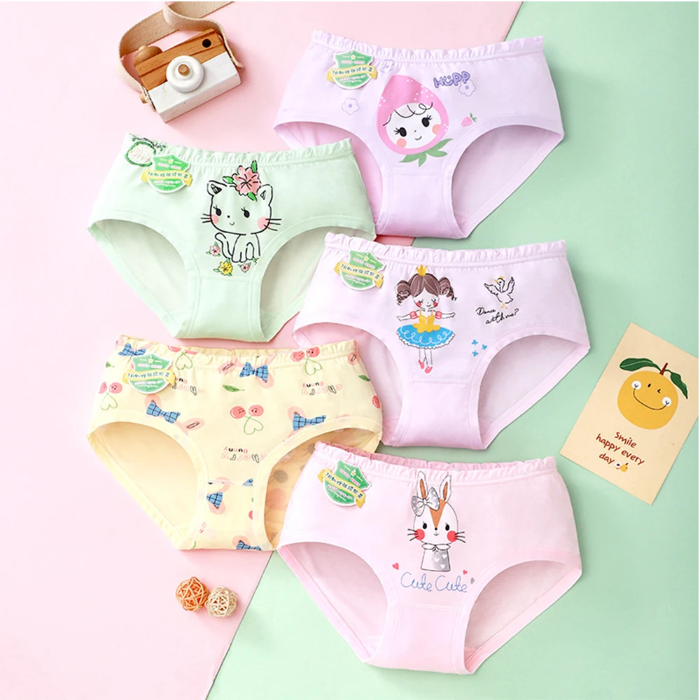 5pcs/lot Girls' underwear children's underwear children's Modal briefs girls bunny cat pattern
5pcs/lot Girls' underwear children's underwear children's Modal briefs girls bunny cat pattern