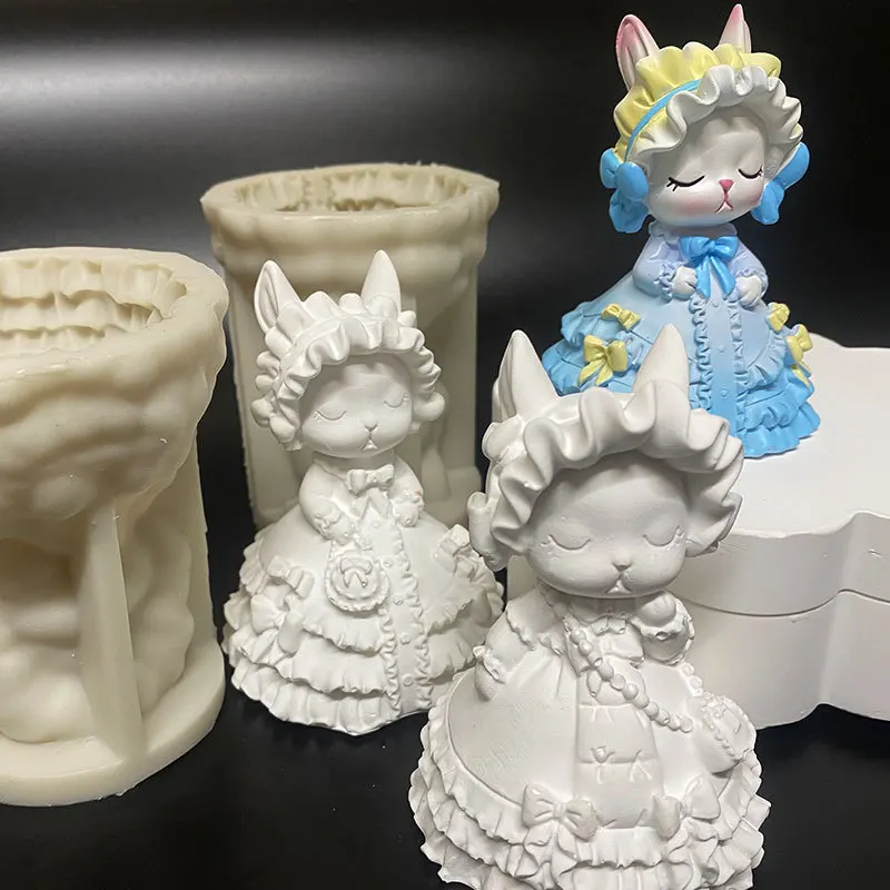 Cute Cartoon Rabbit Candle Silicone Mold Gypsum form Carving Art Aromatherapy Plaster Home Decoration Mold Gift Handmade
Cute Cartoon Rabbit Candle Silicone Mold Gypsum form Carving Art Aromatherapy Plaster Home Decoration Mold Gift Handmade