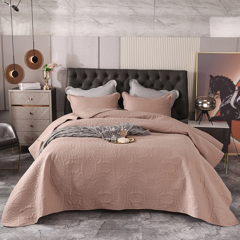 1/3pcs Embossing Bedspread on the bed cover luxury bedding set Euro Linens Comforter bed Plaid Couple bed quilt bed sheet set
1/3pcs Embossing Bedspread on the bed cover luxury bedding set Euro Linens Comforter bed Plaid Couple bed quilt bed sheet set