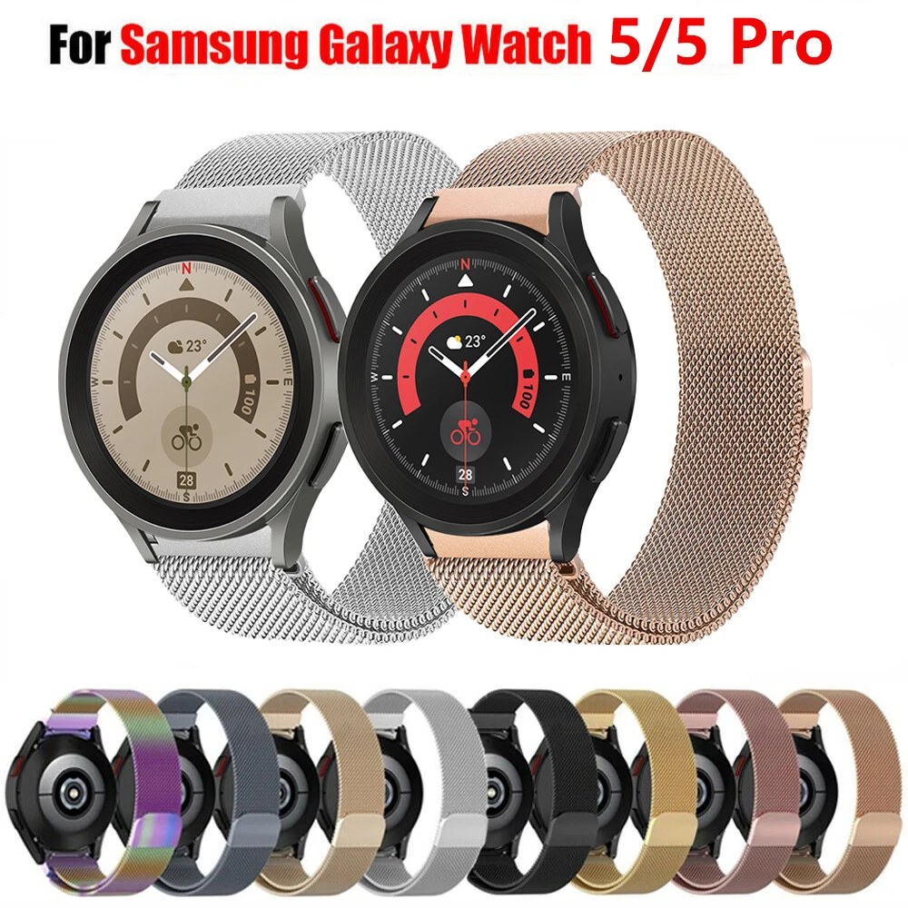 Ремешок Магнитный из нержавеющей стали для Samsung Galaxy Watch 5 44 мм 40 мм, браслет «Миланская петля» без зазора для Galaxy Watch 5 Pro 45 мм
Ремешок Магнитный из нержавеющей стали для Samsung Galaxy Watch 5 44 мм 40 мм, браслет «Миланская петля» без зазора для Galaxy Watch 5 Pro 45 мм