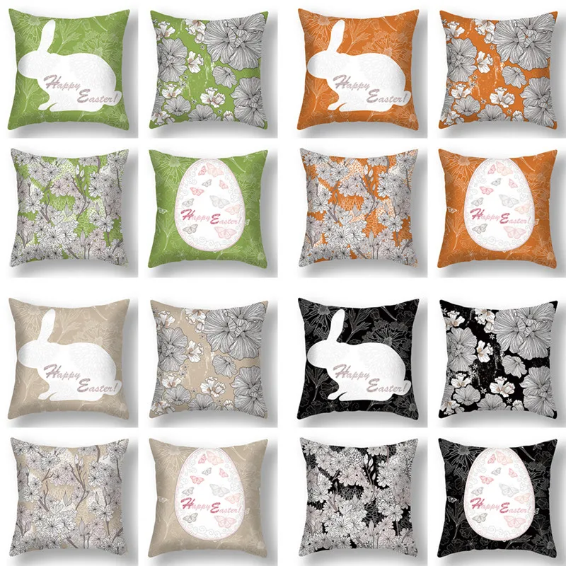 4pcs/set Easter Rabbit Eggs Pillowcase Cute Bunny Easter Party Decoration Home Supplies Polyester Cushion Cover 45*45cm
4pcs/set Easter Rabbit Eggs Pillowcase Cute Bunny Easter Party Decoration Home Supplies Polyester Cushion Cover 45*45cm