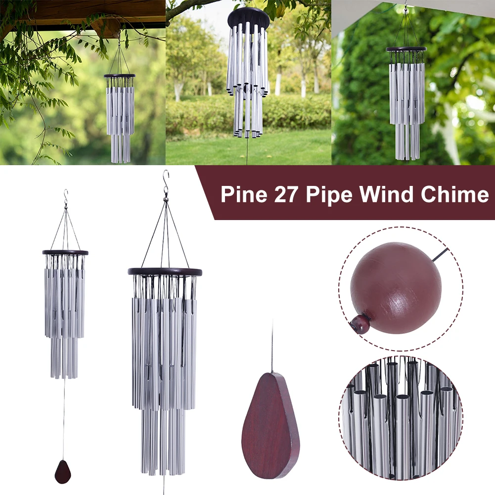 27 Tubes Wind Chime Wall Hanging Decor Grace Wind Chimes Ornaments for Yard Garden Outdoor Decor Outdoor Wind Chimes
27 Tubes Wind Chime Wall Hanging Decor Grace Wind Chimes Ornaments for Yard Garden Outdoor Decor Outdoor Wind Chimes
