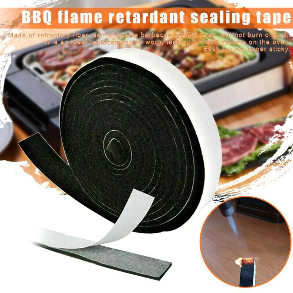 High Heat Barbecue Smoker Gasket BBQ Door Lid Grill Seal Adhesive Sealing Tape Fire Resistant Fibre Self-adhesive
High Heat Barbecue Smoker Gasket BBQ Door Lid Grill Seal Adhesive Sealing Tape Fire Resistant Fibre Self-adhesive