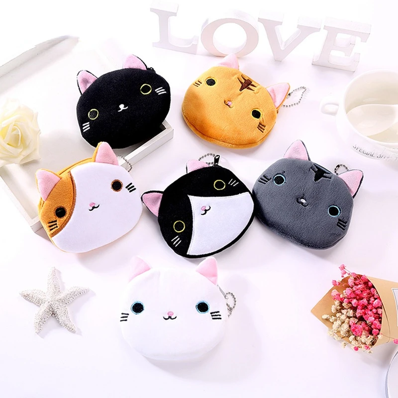 Cartoon Cat Plush Kids Coin Purse Money Bag Girls Kawaii Zipper Small Wallet Cute Change Pocket Portable Clutch Purses Pouch
Cartoon Cat Plush Kids Coin Purse Money Bag Girls Kawaii Zipper Small Wallet Cute Change Pocket Portable Clutch Purses Pouch