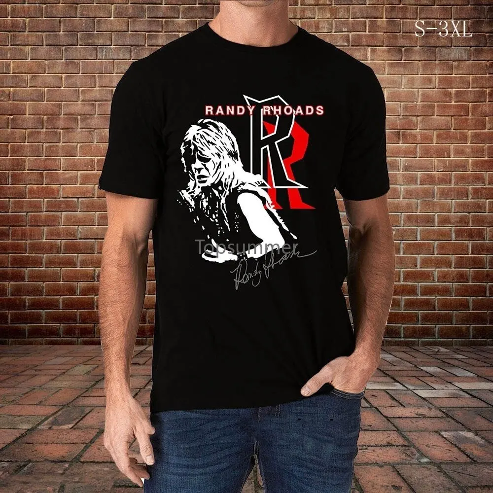 Men T Shirt Randy Rhoads Autograph Ozzy Heavy Metal Logo Cool Hipster Summer Black T-Shirt Women
Men T Shirt Randy Rhoads Autograph Ozzy Heavy Metal Logo Cool Hipster Summer Black T-Shirt Women