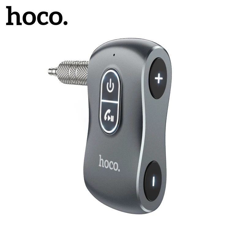 

Hoco E73 3.5mm AUX Jack Wireless Receiver In Car Built in Mircrophone Music Transmitter Handsfree Car Kit Wireless Audio Adapter