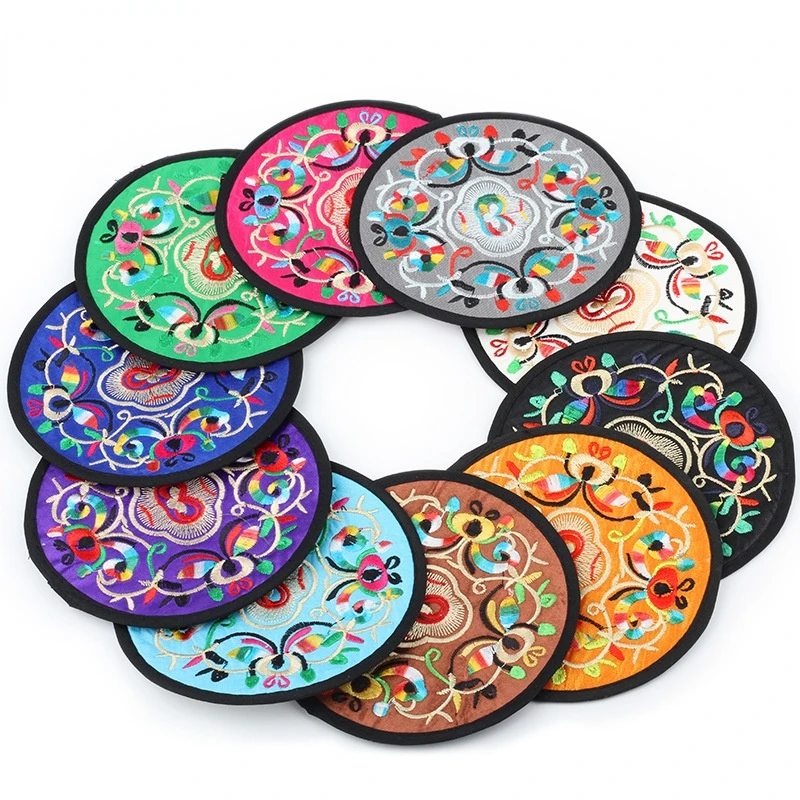 Round Coaster Embroidered Vintage Ethnic Floral Coffee Cup Teacup Mat Home Dining Table Pads Kitchen Placemat Accessories
Round Coaster Embroidered Vintage Ethnic Floral Coffee Cup Teacup Mat Home Dining Table Pads Kitchen Placemat Accessories