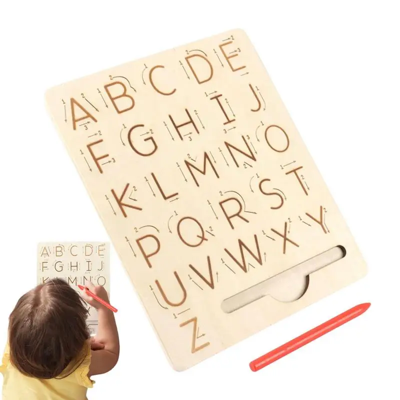 Montessori Tracing Board Wooden Toy For Girls Boys Double-Sided Uppercase & Lowercase Letters Number Educational Game Toy
Montessori Tracing Board Wooden Toy For Girls Boys Double-Sided Uppercase & Lowercase Letters Number Educational Game Toy