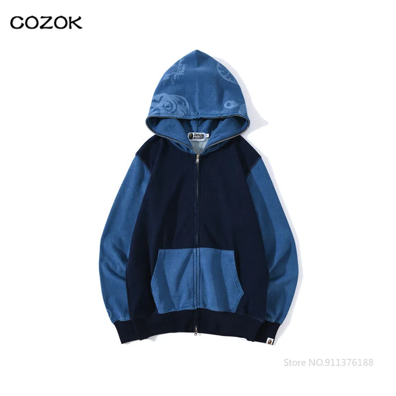 2022 Sweatshirt Harajuku Bape Shark Casual Clothing Lounge Wear Oversized Hoodies Men Japanese Streetwear With Zipper
2022 Sweatshirt Harajuku Bape Shark Casual Clothing Lounge Wear Oversized Hoodies Men Japanese Streetwear With Zipper