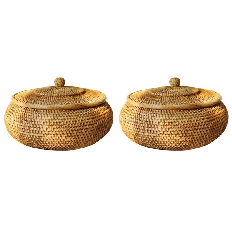 2X круглая коробка из ротанга, плетеная корзина для фруктов с крышкой, корзина для хлеба, лоток, корзина для хранения, плетеная корзина для хл...
2X круглая коробка из ротанга, плетеная корзина для фруктов с крышкой, корзина для хлеба, лоток, корзина для хранения, плетеная корзина для хл...