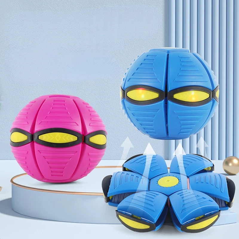 Outdoor sports flying saucer ball Magic luminous mini foot deformation ball frisbee parent-child interaction toys
Outdoor sports flying saucer ball Magic luminous mini foot deformation ball frisbee parent-child interaction toys