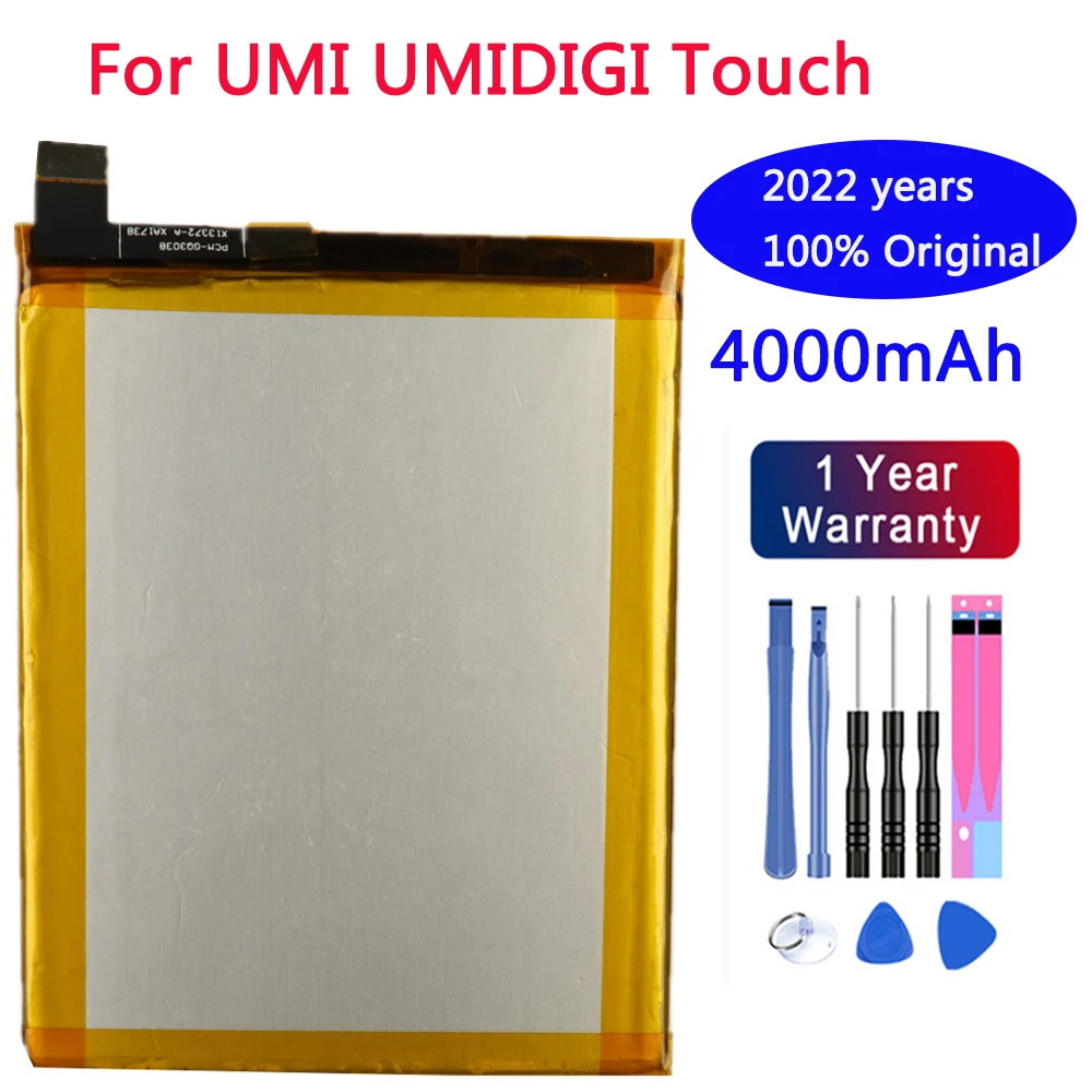 2022 years 100% Original 4000mAh touch Battery for Umi Umidigi touch Replace Cell Phone Batteries +Tracking +Tools
2022 years 100% Original 4000mAh touch Battery for Umi Umidigi touch Replace Cell Phone Batteries +Tracking +Tools