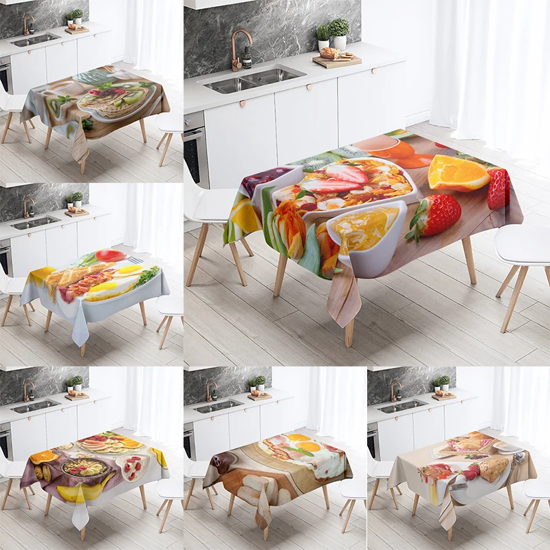 Gourmet Tablecloth Fruit Nut Cake Coffee Print Rectangular Tablecloth Kitchen Table Decoration Stain Resistant And Waterproof
Gourmet Tablecloth Fruit Nut Cake Coffee Print Rectangular Tablecloth Kitchen Table Decoration Stain Resistant And Waterproof